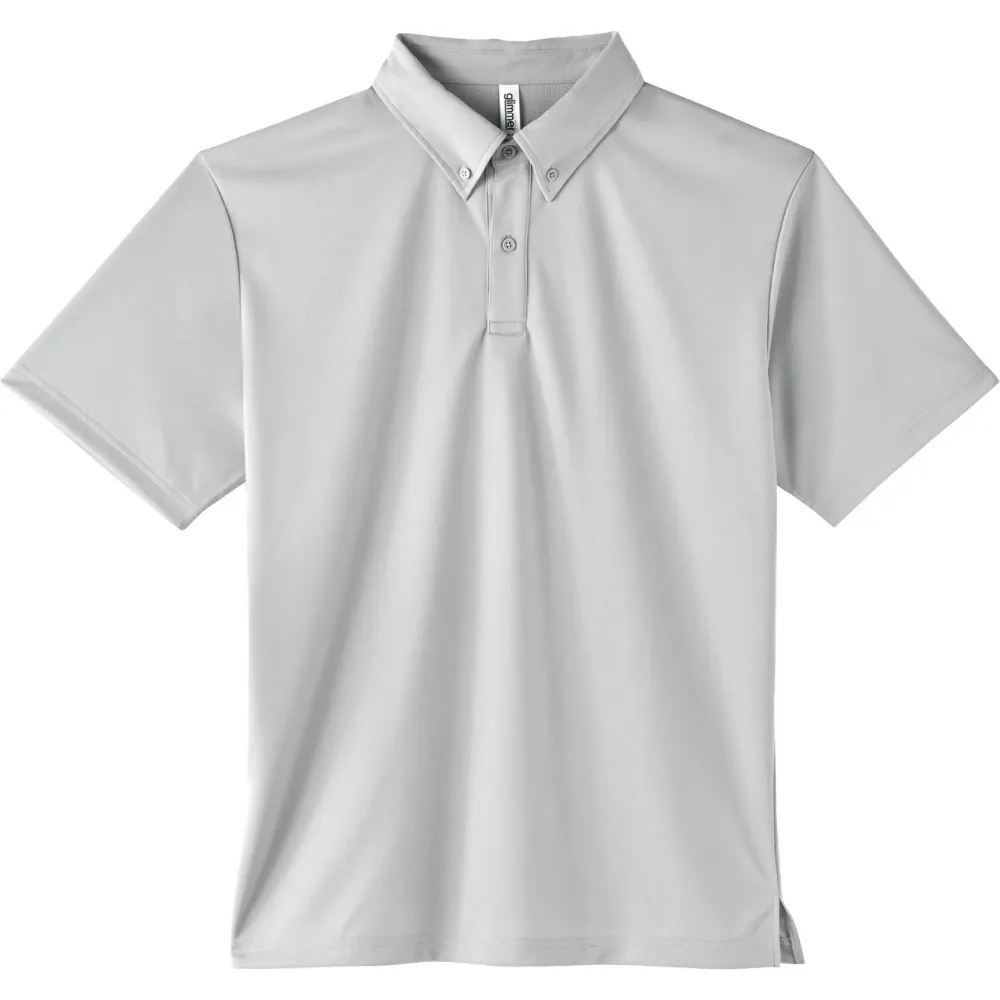 4.4オンス ドライボタンダウンポロシャツ(ポケ無)