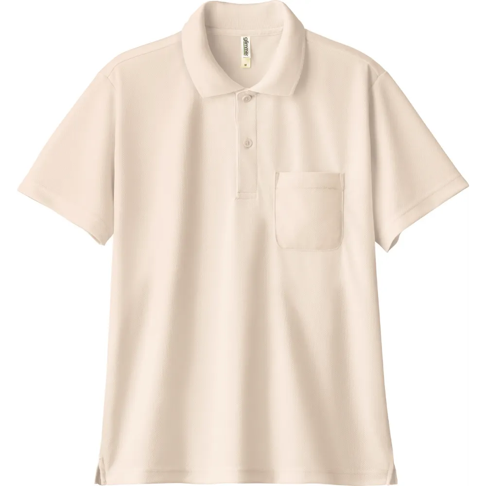 4.4オンス ドライポロシャツ(ポケット付)