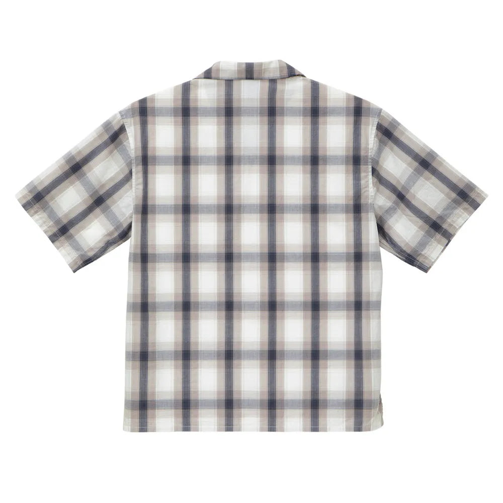 コットン オープンカラー ショートスリーブ シャツ