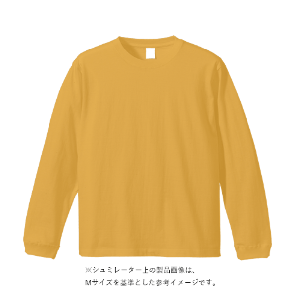 6.1オンスガーメントダイ長袖Tシャツ