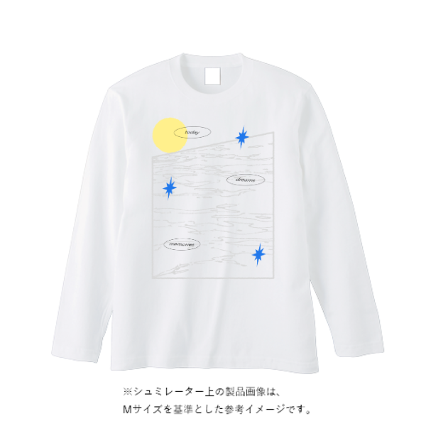 5.6オンス ヘビーウェイト長袖Tシャツ(リブ無し)