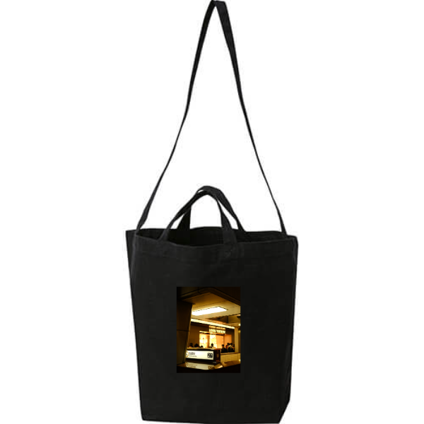 キャンバスショルダートート(ポケット付き)