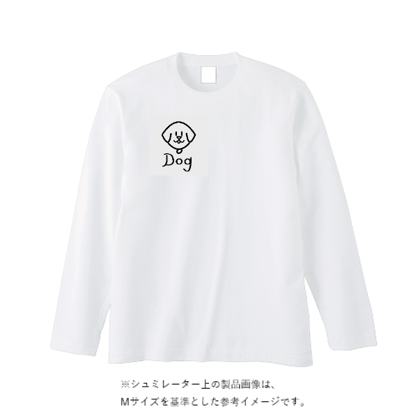 5.6オンス ヘビーウェイト長袖Tシャツ(リブ無し)