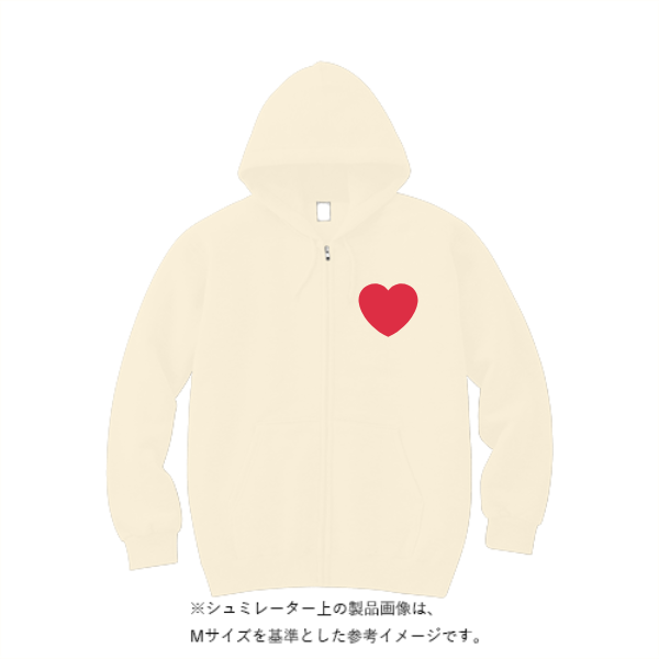 10.0オンス スウェット フルジップ パーカ(裏パイル)