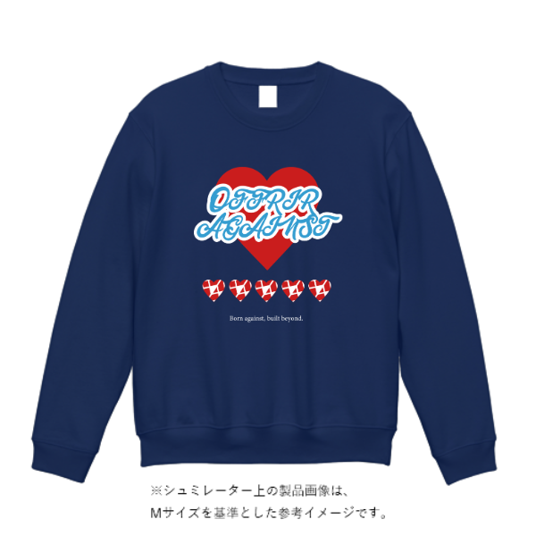 12.7オンス ヘヴィーウェイト クルーネック スウェット(裏パイル)