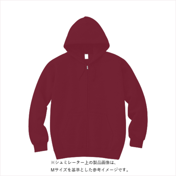 10.0オンス スウェット フルジップ パーカ(裏パイル)