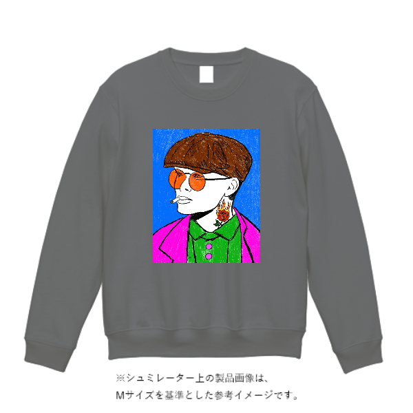 10.0オンス クルーネック スウェット