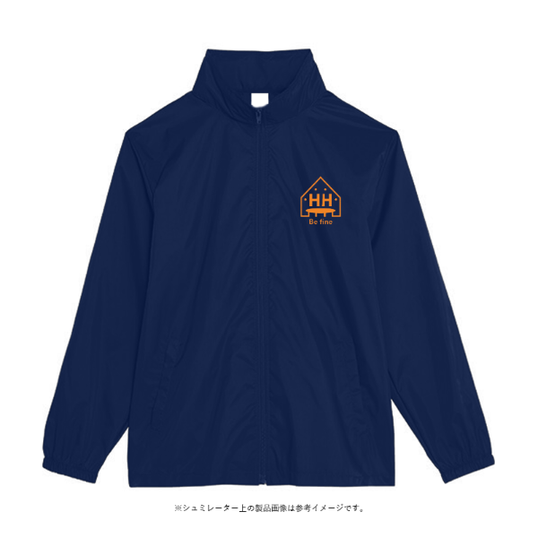 ベーシックフードインウィンドブレーカー