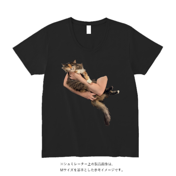 4.3オンス スリムフィット Uネック Tシャツ