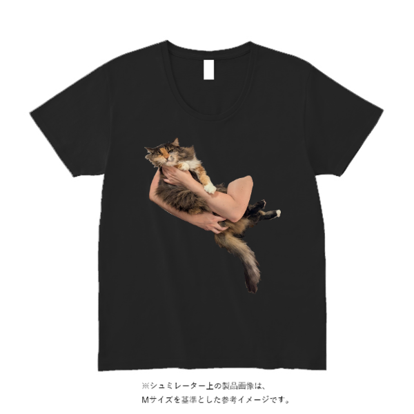 4.3オンス スリムフィット Uネック Tシャツ