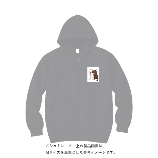 10.0オンス スウェット フルジップ パーカ(裏パイル)