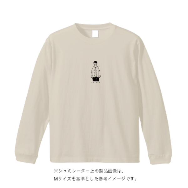 5.6オンス ロングスリーブ Tシャツ(袖リブ有り)