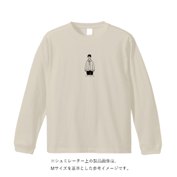 5.6オンス ロングスリーブ Tシャツ(袖リブ有り)