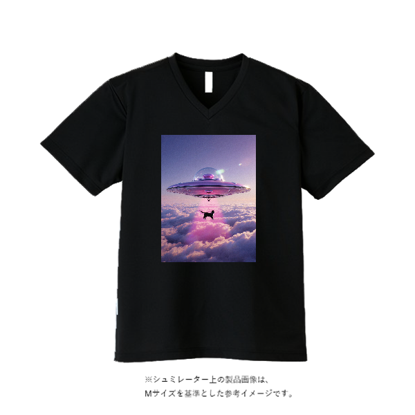 4.4オンス ドライ Vネック Tシャツ