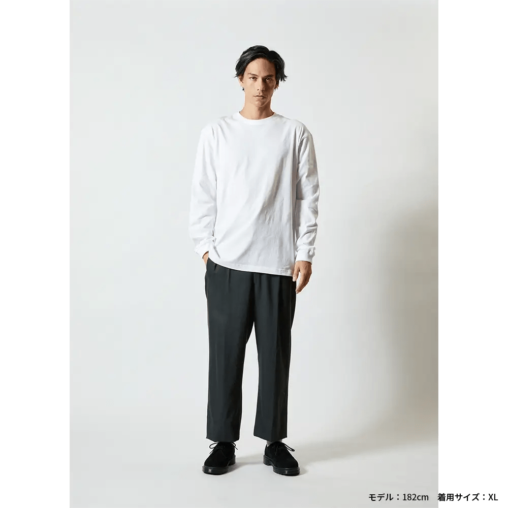 5.6オンス ロングスリーブ Tシャツ(袖リブ有り)
