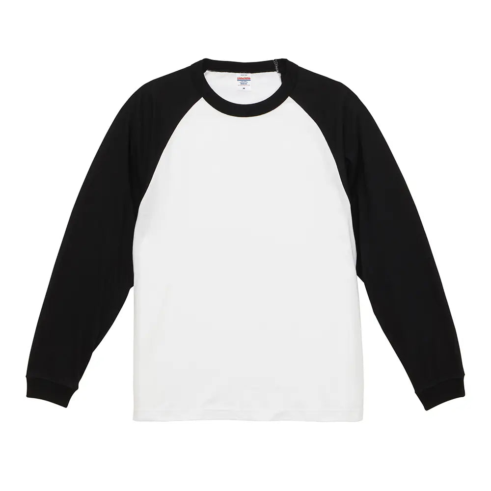 5.6オンス ラグラン ロングスリーブ Tシャツ(1.6インチリブ)