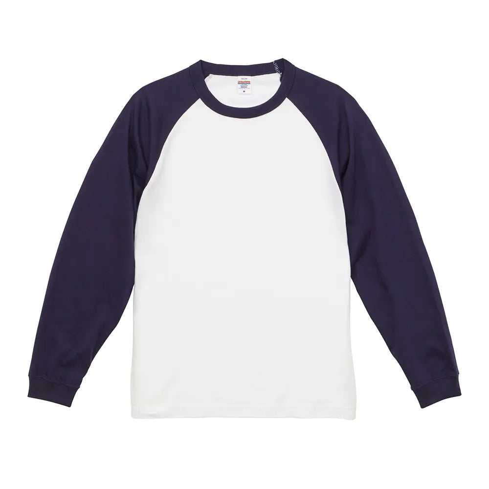 5.6オンス ラグラン ロングスリーブ Tシャツ(1.6インチリブ)