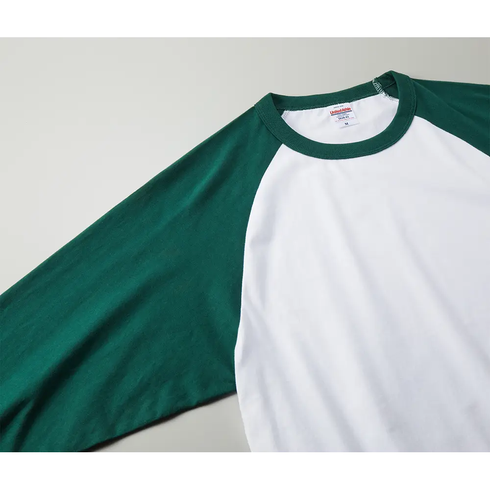 5.6オンス ラグラン ロングスリーブ Tシャツ(1.6インチリブ)