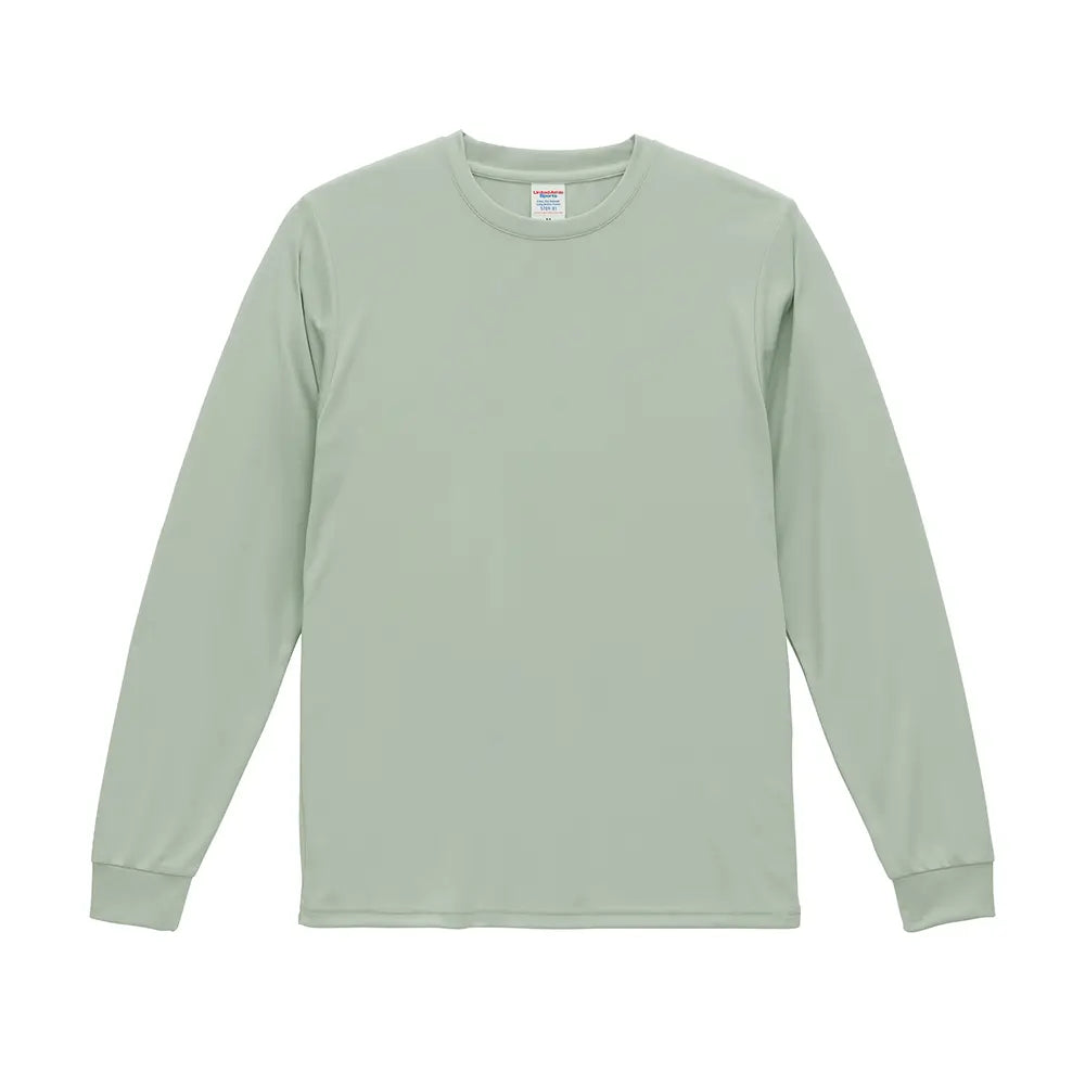4.4オンス ドライスムース リサイクルポリエステル ロングスリーブ Tシャツ