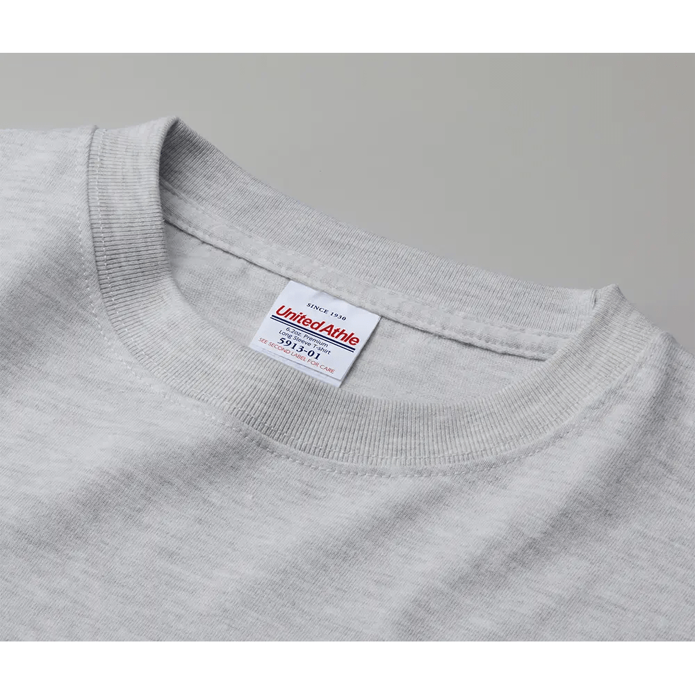6.2オンス プレミアム ロングスリーブ Tシャツ(2.1インチリブ)