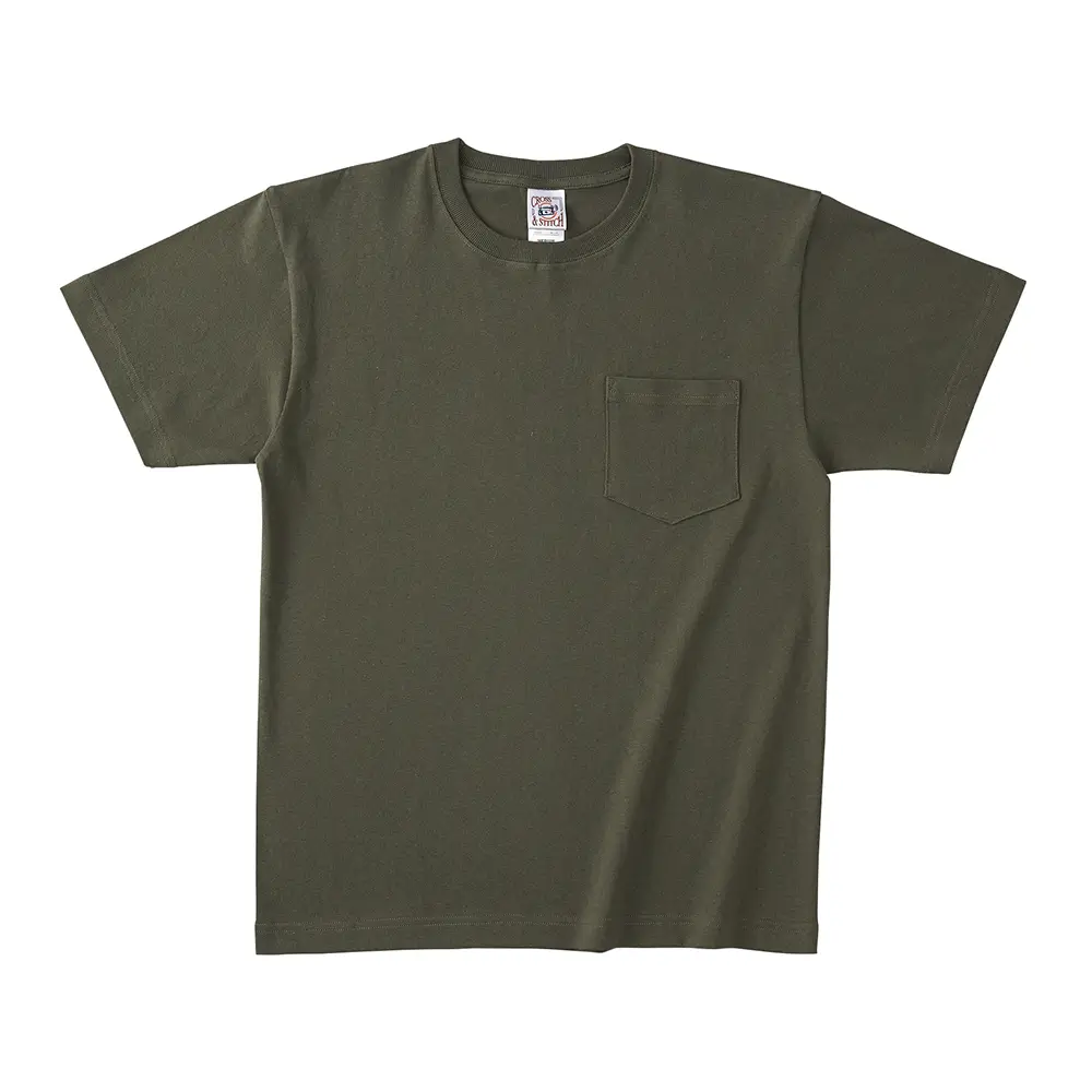 6.2オンス オープンエンド マックスウェイト ポケットTシャツ
