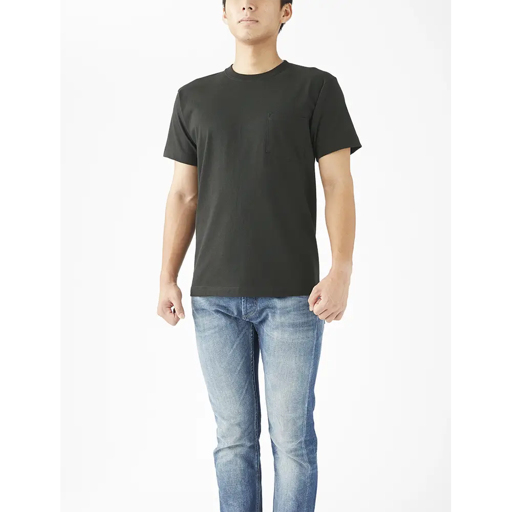 6.2オンス オープンエンド マックスウェイト ポケットTシャツ