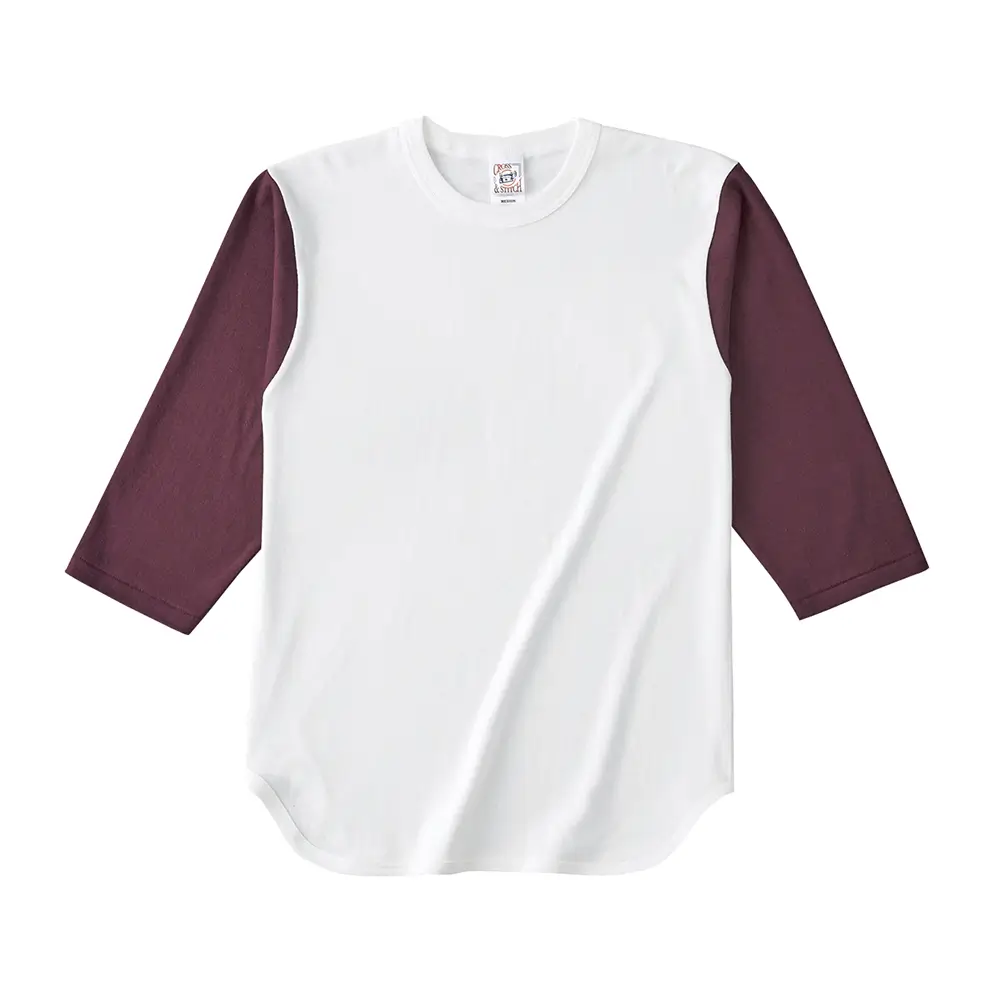 6.2オンス オープンエンド 3/4スリーブ ベースボール Tシャツ