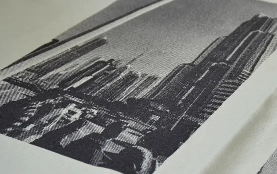 シルクスクリーンの黒インクでの網点加工 シルクスクリーンの黒インクでの網点加工