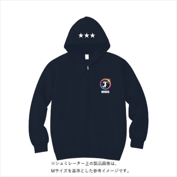 8.4オンス MLZ ジップアップライトパーカー