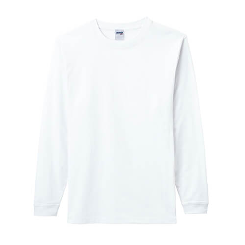 6.2オンスヘビーウェイトロングスリーブTシャツ(ホワイト) - タカハマライフアート
