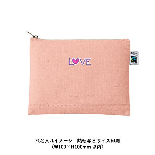 【ネーム刺繍】コットンポーチ - タカハマライフアート