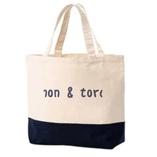 【刺繍】キャンバスツートントート Sサイズ - タカハマライフアート