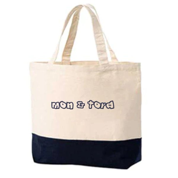 【刺繍】キャンバスツートントート Sサイズ - タカハマライフアート