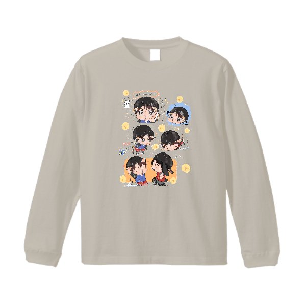 オーガニックコットンロングスリーブTシャツ(リブ有り) - タカハマライフアート