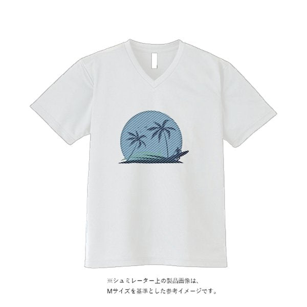 【刺繍】スリムフィット VネックTシャツ - タカハマライフアート