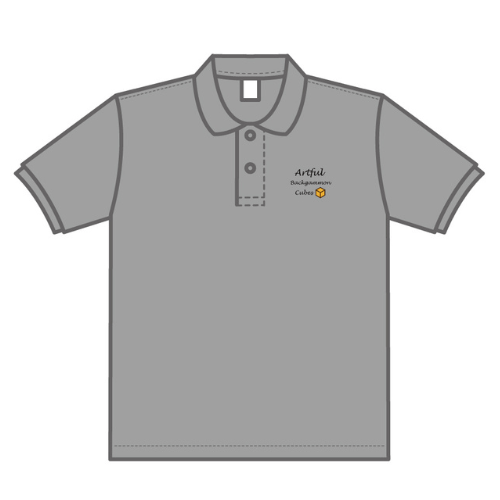 ポロシャツにワンポイントのオリジナル刺繍！