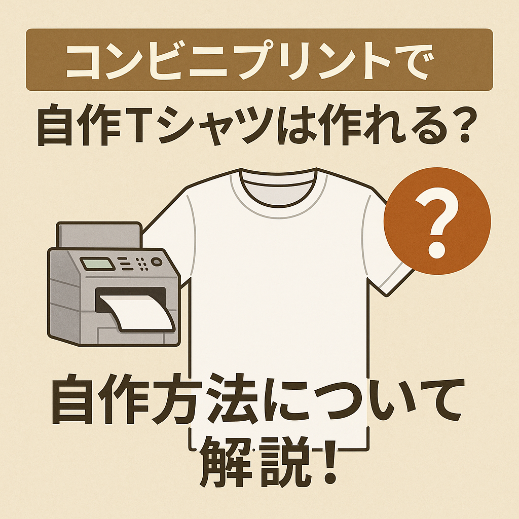 コンビニプリントで自作Tシャツは作れる？自作方法について解説！
