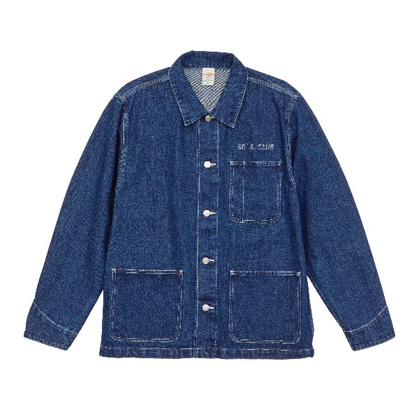 12.0オンス デニム ルーズフィット カバーオール ジャケット - タカハマライフアート