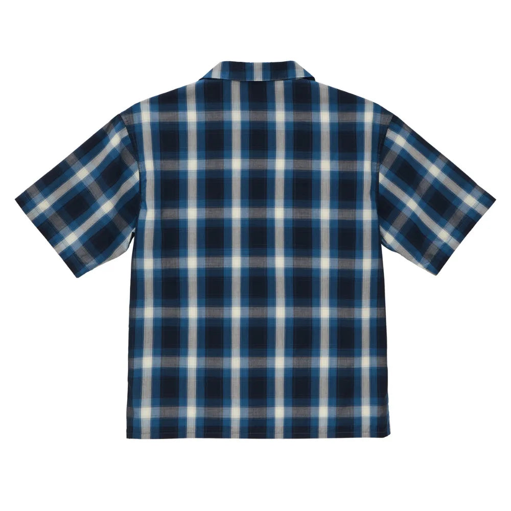 コットン オープンカラー ショートスリーブ シャツ