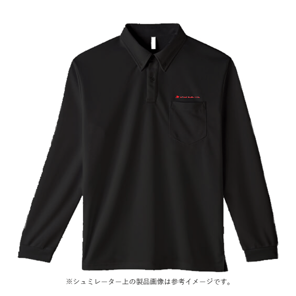 4.4オンス ドライボタンダウン長袖ポロシャツ