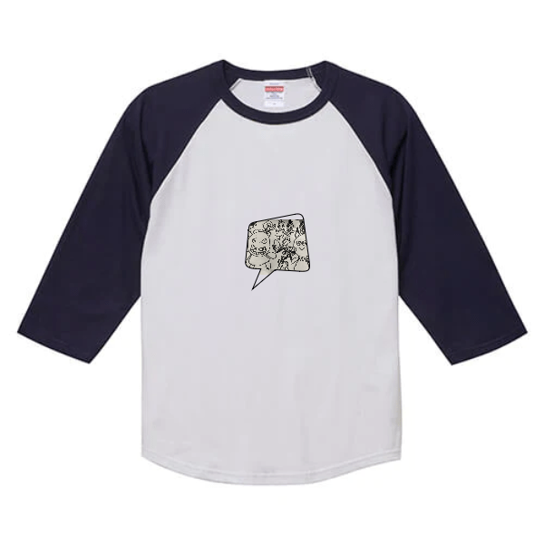 5.6オンス ラグラン3/4スリーブ Tシャツ