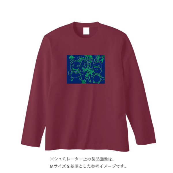 5.6オンス ヘビーウェイト長袖Tシャツ（リブ無し）(キッズ)
