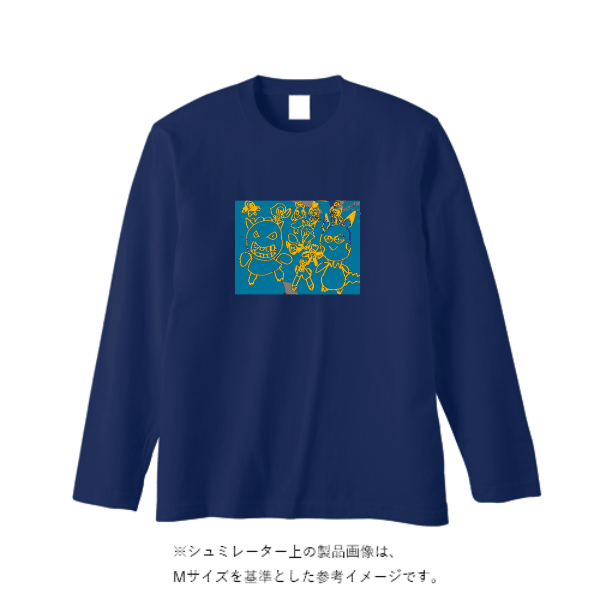 5.6オンス ヘビーウェイト長袖Tシャツ（リブ無し）(キッズ)