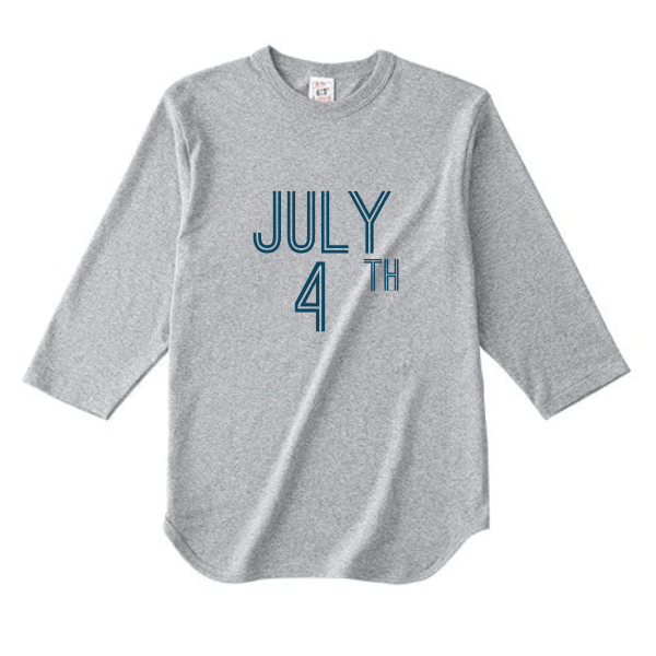 6.2オンス オープンエンド 3/4スリーブ ベースボール Tシャツ