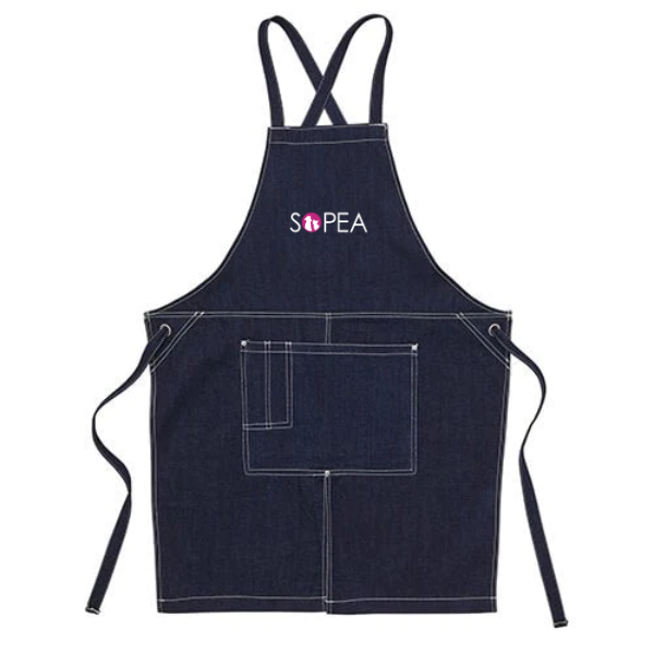 ウォッシュ　キャンバス＆ツイル　エプロン(クロスタイプ)