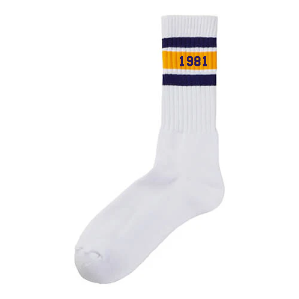 【刺繍のみ】クルーソックス