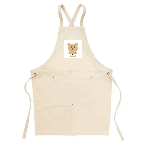 ウォッシュ　キャンバス＆ツイル　エプロン(クロスタイプ)