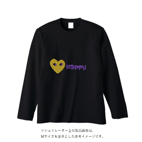5.6オンス ヘビーウェイト長袖Tシャツ（リブ無し）