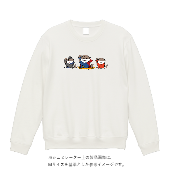 12.7オンス ヘヴィーウェイト クルーネック スウェット（裏パイル）