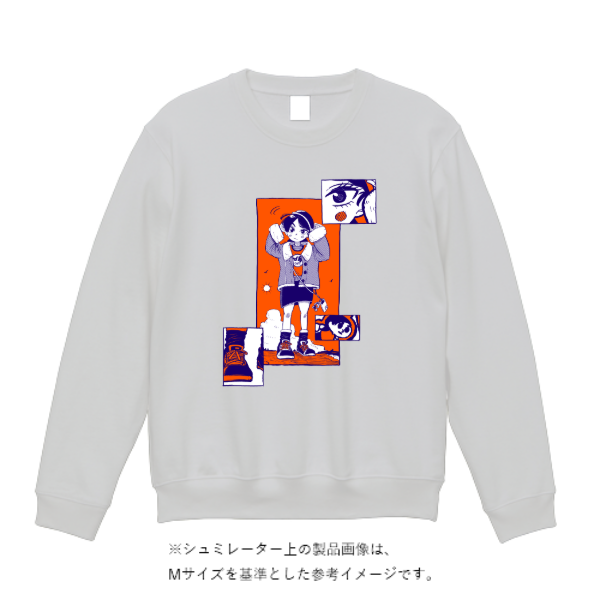 12.7オンス ヘヴィーウェイト クルーネック スウェット（裏パイル）